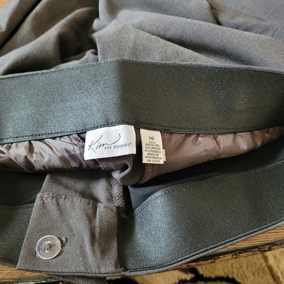 Kim Roger's Dark Gray High Rise Dress Trouser Slacks Size women's 10 - Picture 10 of 11